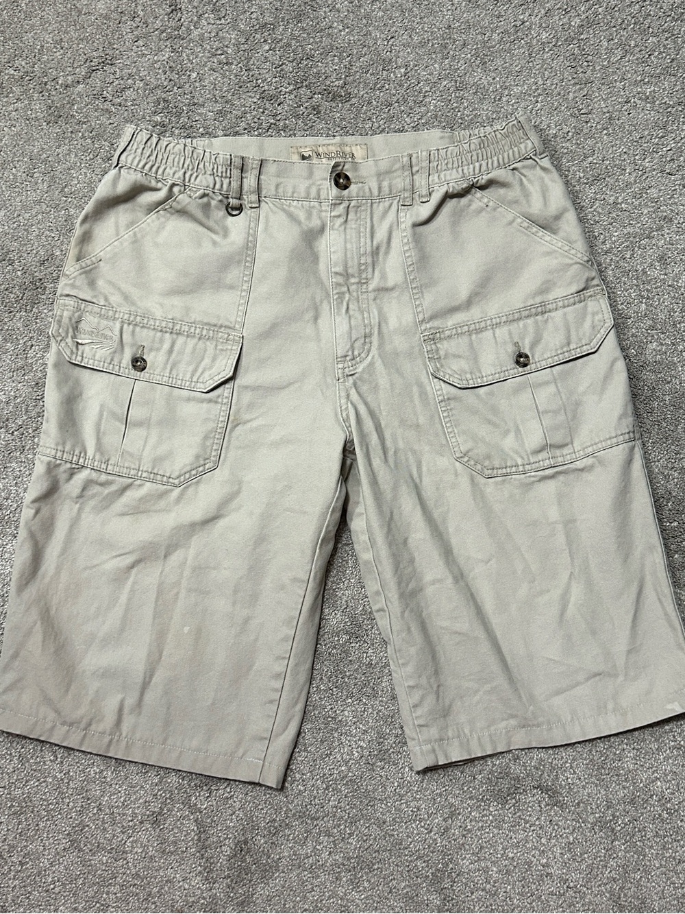 Vintage Windriver Ultra Baggy Tan Cargo Shorts